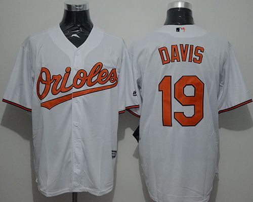 Orioles #19 Chris Davis White New Cool Base Stitched MLB Jersey